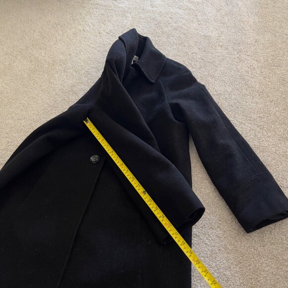 Preston & York Wool Trench Coat with Hot Pink Lining Trim NWOT sz 12 - Picture 8 of 9